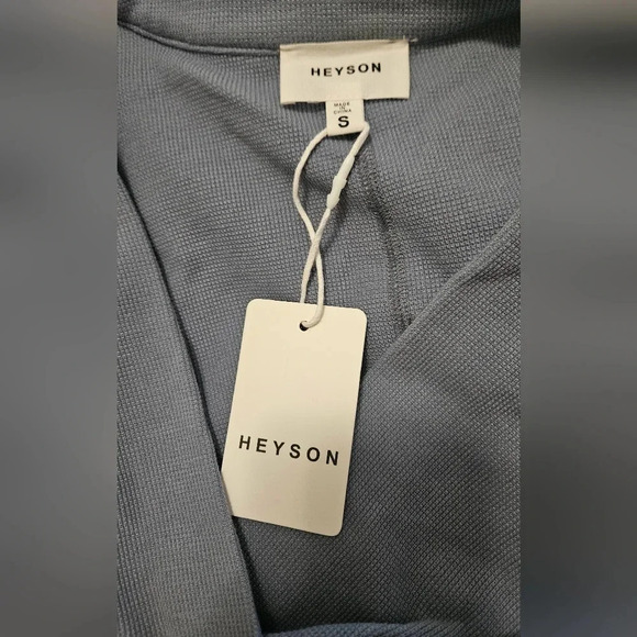 HEYSON Flatter Me Thermal V-Neck Bodysuit -Misty blue size small. NWT - Picture 13 of 13